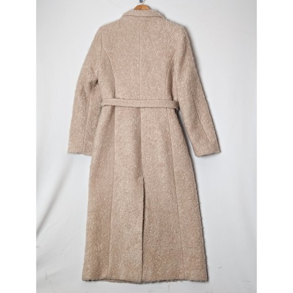 1-01 BABATON Markosian Coat Mohair Wool Midi Myth Cream Aritzia - Picture 9 of 16